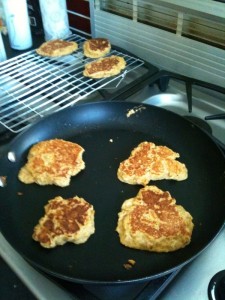 pancakes cooking pumpkin pancakes