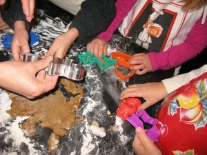 cookie cutters more kids = more mess!