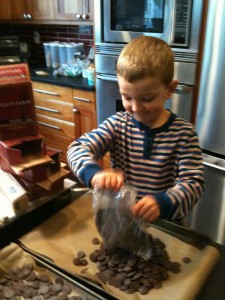 dumping chocolate dumping chocolate