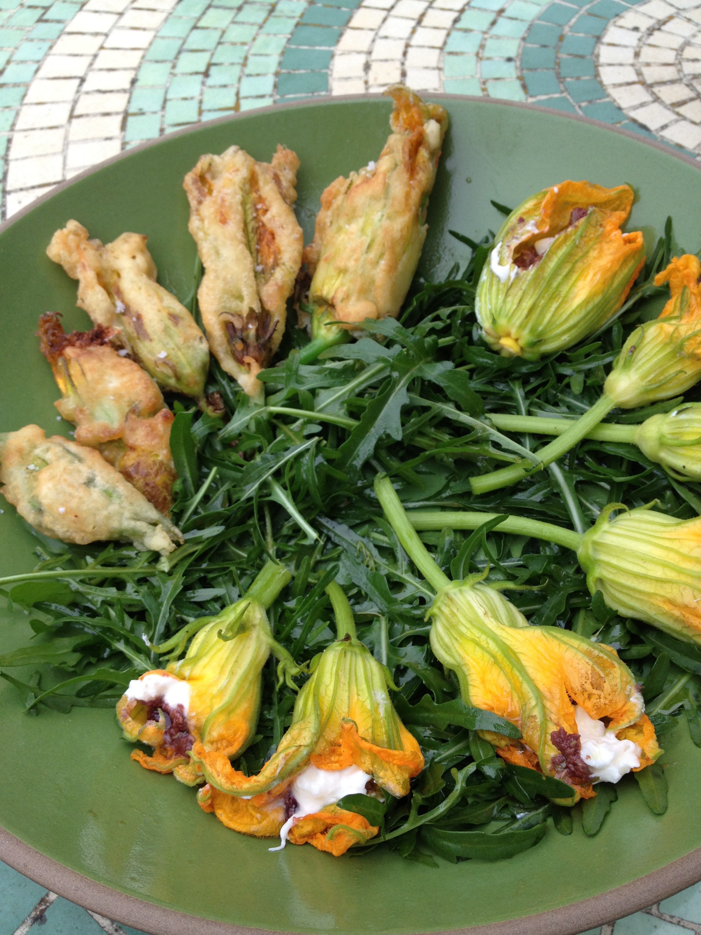 Zucchini Blossoms, Two Ways